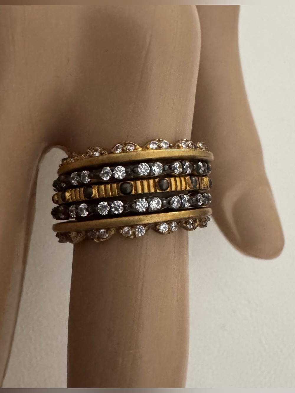 Freida Rothman 925 Five Ring Set